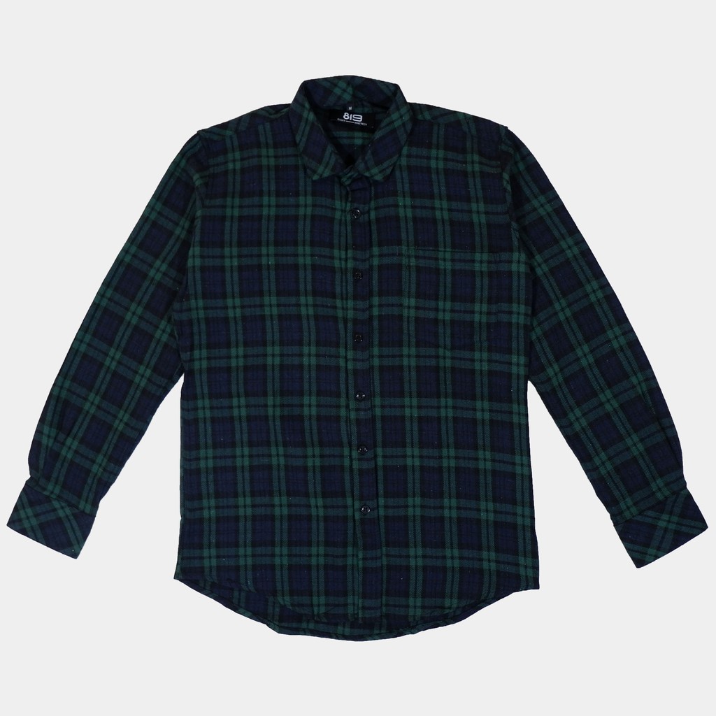 Kemeja Flanel Pria Lengan Panjang Kemeja Motif Kotak Kotak Premium Kemeja Cowok 4