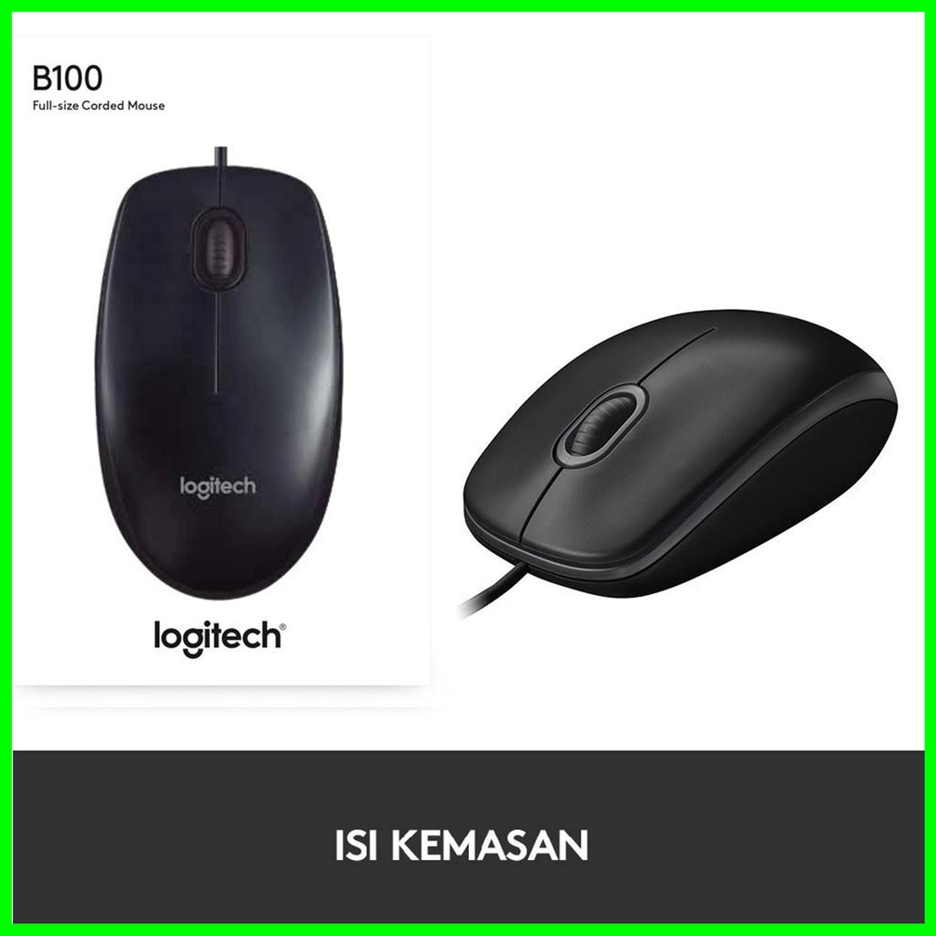 MOUSE LOGITECH B100 OPTICAL USB ORIGINAL
