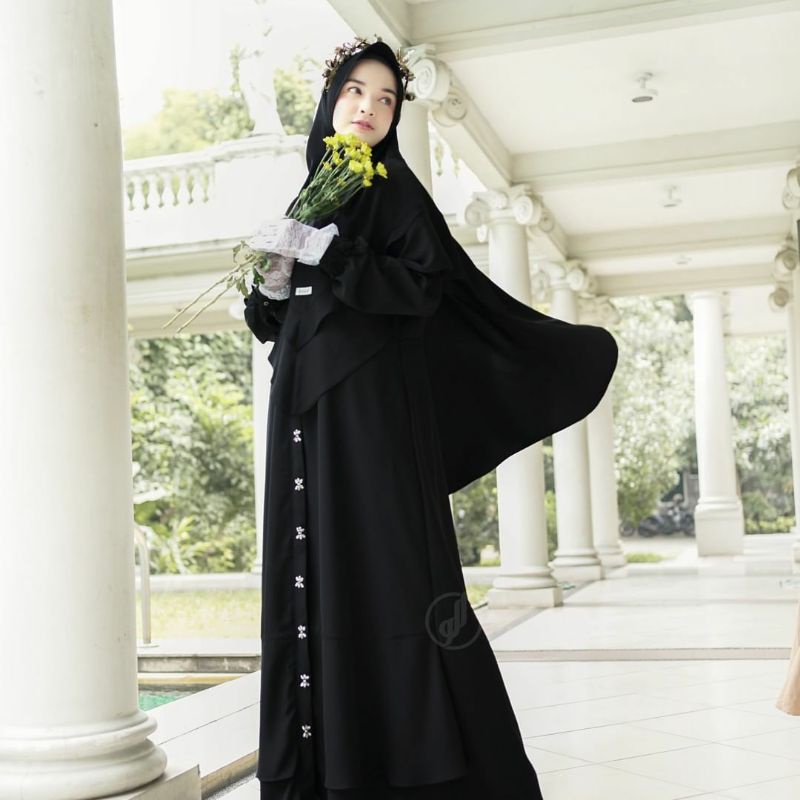 ALWA HIJAB GAMIS DIAMOND/ GAMIS SET/ GAMIS HITAM/ GAMIS TERBARU/GAMIS REMAJA