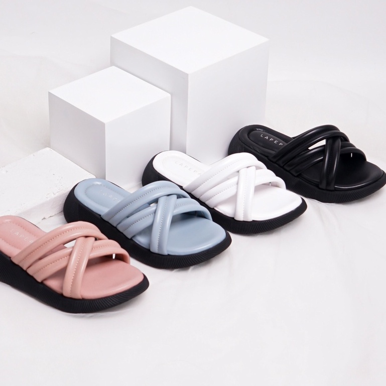 LAPEPA YUK - Sandal Platform Anak Perempuan Usia 2 sampai 10 Tahun TARA KIDS ALL COLOR Sendal Anak cewek Wedges Wanita Empuk Model Silang Warna Hitam Strap Lucu Cantik cewe Slop Usia Umur 3 4 5 6 7 8 9 thn Tahun Premium Ori Original Mall Official Store