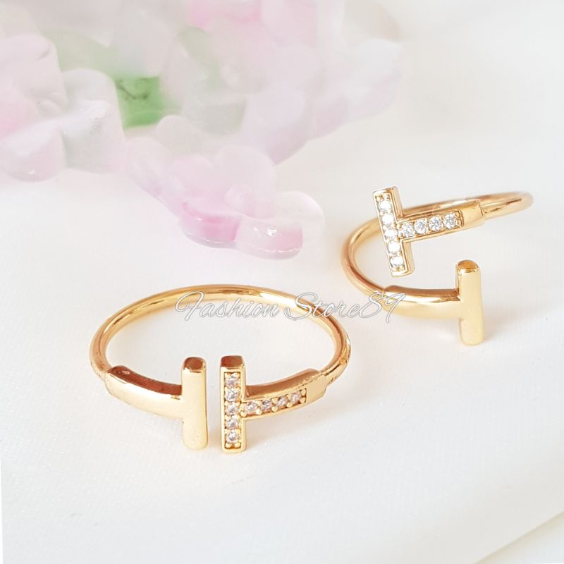 New Cincin Flexibel Free size Xuping Yaxiya Impor Perhiasan lapis emas 18k Cincin Wanita Free size