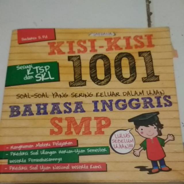 Kisi kisi 1001 soal bahasa Inggris SMP