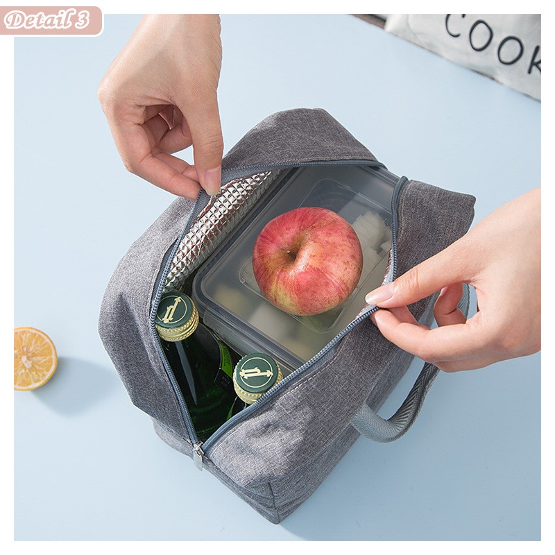 TERBARU COD Tas Travel Tempat Bekal Lunch Bag Premium Cooler Bag Makanan Sekolah Bahan 2 Lapis TK10 Bisa C R2a