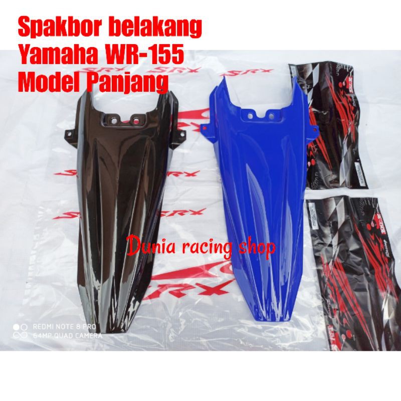 Spakbor belakang Yamaha WR 155 model panjang SRX Racing