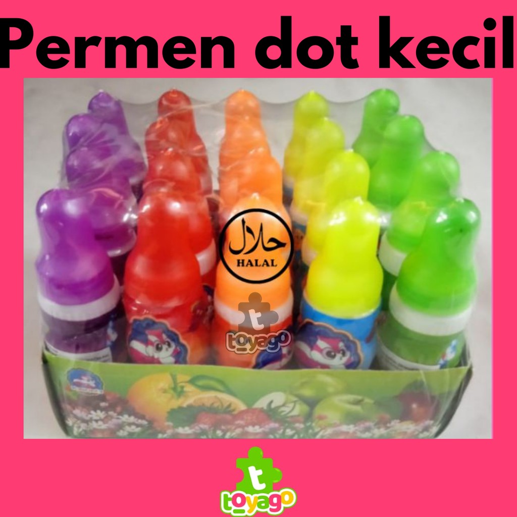 Permen Dot Mini/Empeng frutty Isi 20 Pcs Grosir Murah