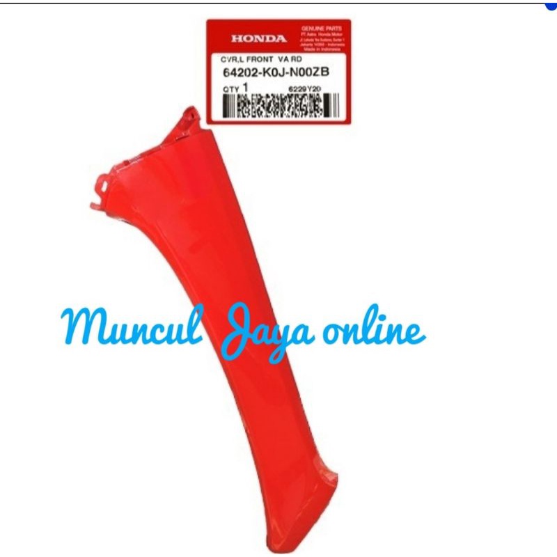 64202-K0J-N00ZB Cover Sayap Merah Bawah - Garnish Kiri GENIO Merah