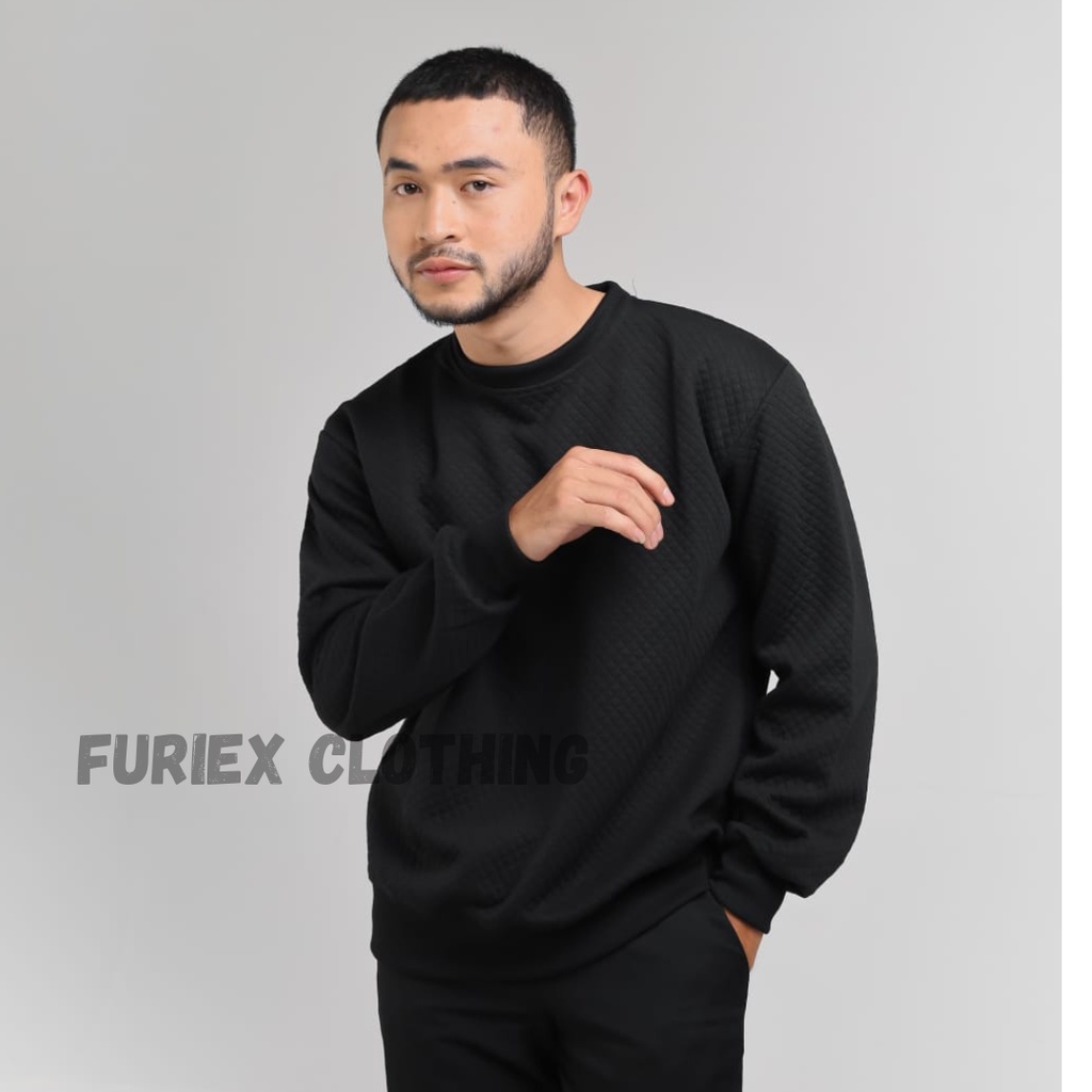 SWEATER COMFY crewneck basic polos | comfy crewneck | jaket pria knitt