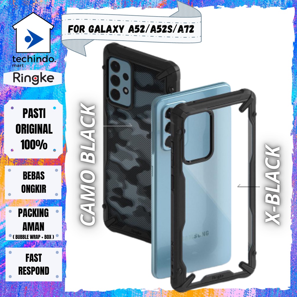Case Samsung Galaxy A52 / A52S / A72 Ringke Fusion X Anti Crack Casing