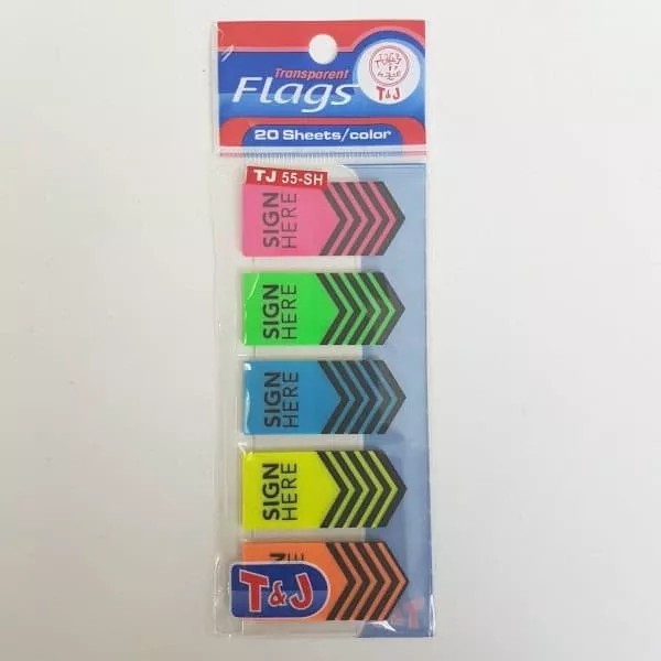 

T&J Labels FLAGS TJ 55 - SH (SIGN HERE)