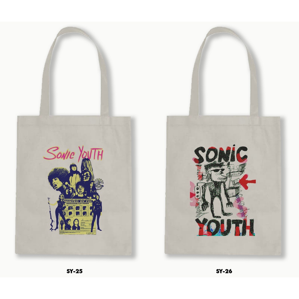 TOTE BAG BLACU - SONIC YOUTH 02