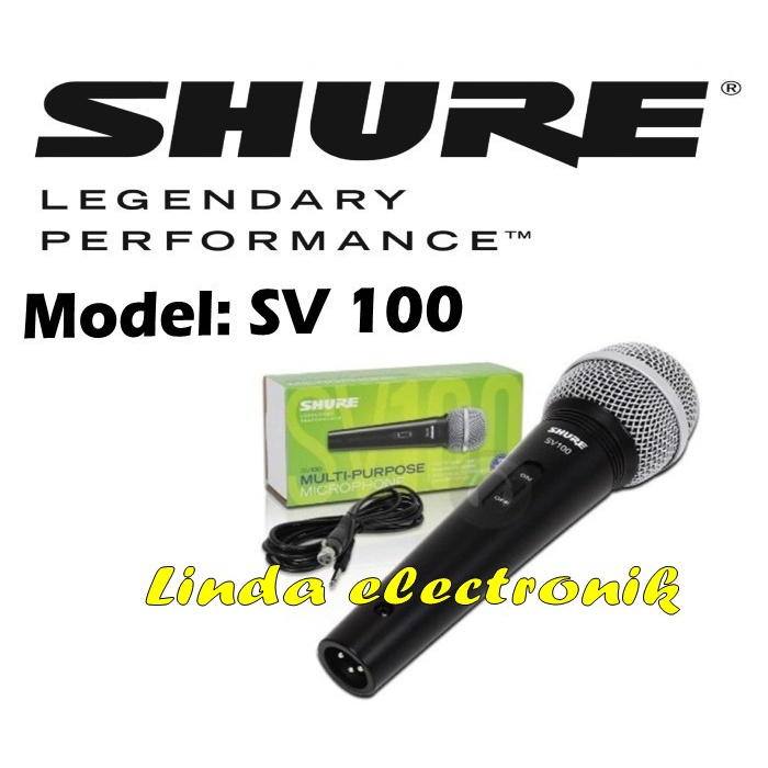 MIC SHURE SV 100 SHURE SV100 KABEL ORIGINAL