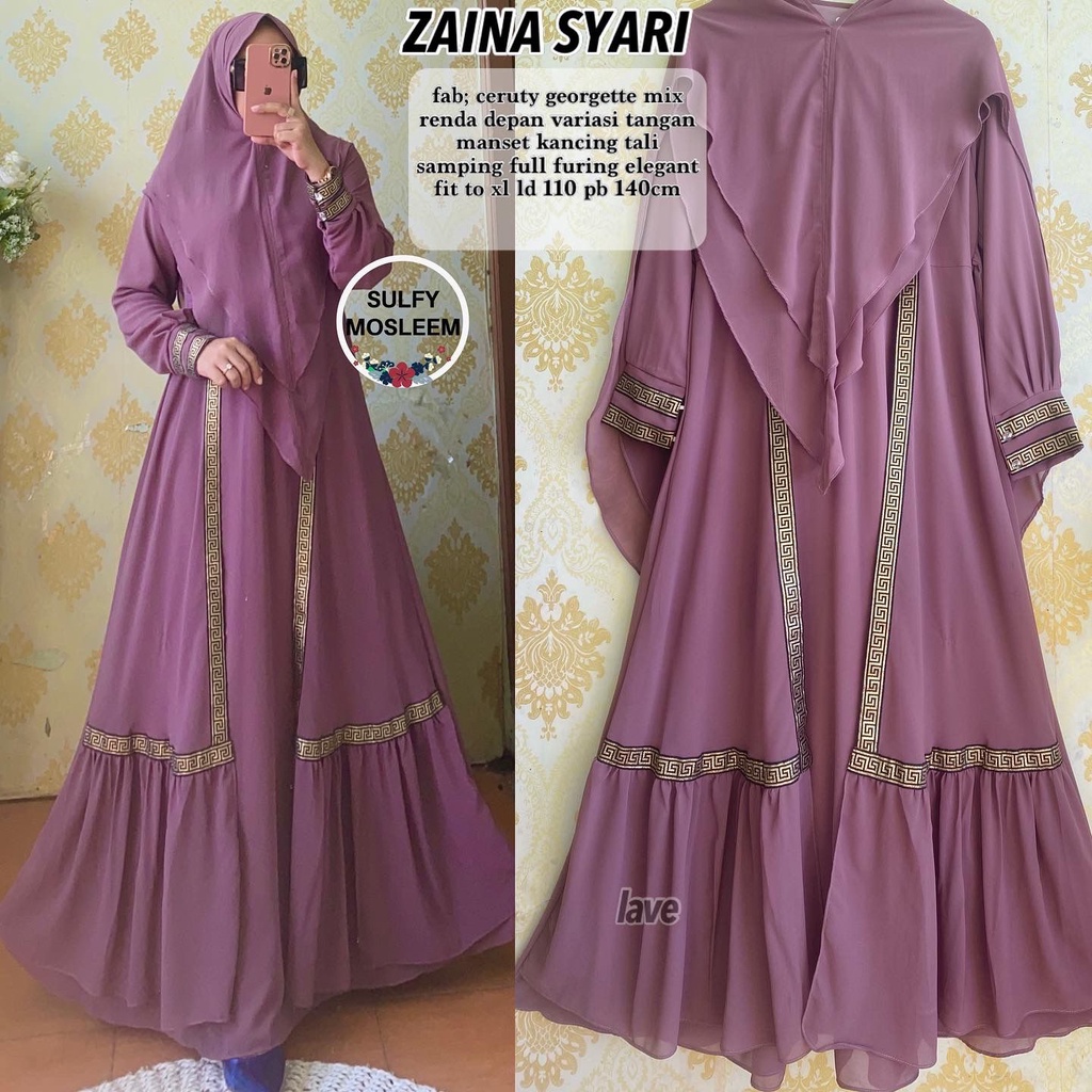 ZAINA SYARI(GAMIS SET KHIMAR) TERBARU LIST PITA