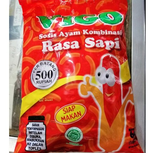 

Vigo Sosis Ayam Kombinasi Rasa Sapi Siap Makan 650 Gram
