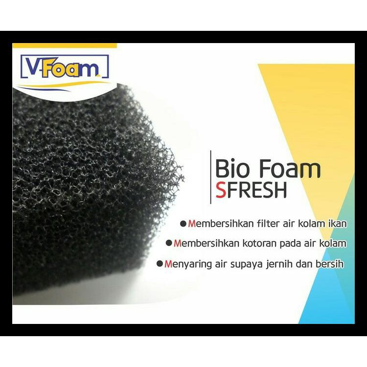 Kapas Busa Bio Foam Filter Aquarium Aquascape Ukuran 25x10x5 Cm