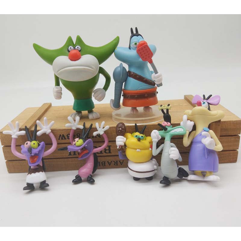 Boneka Anak Oggy y las cucarachas muñecas de juguete oggy de la colección de acción de la figura de