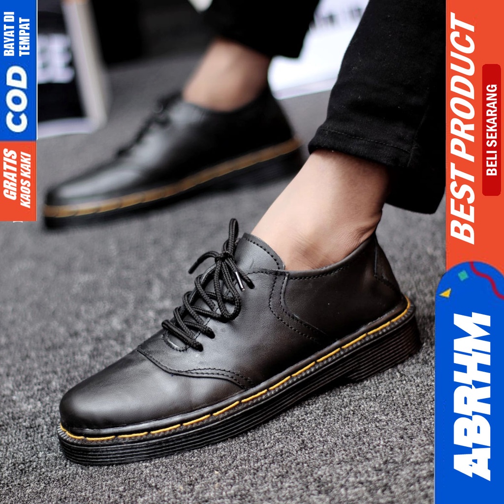 Abrhm Docc - Sepatu Formal Pria Pantofel Kulit Asli