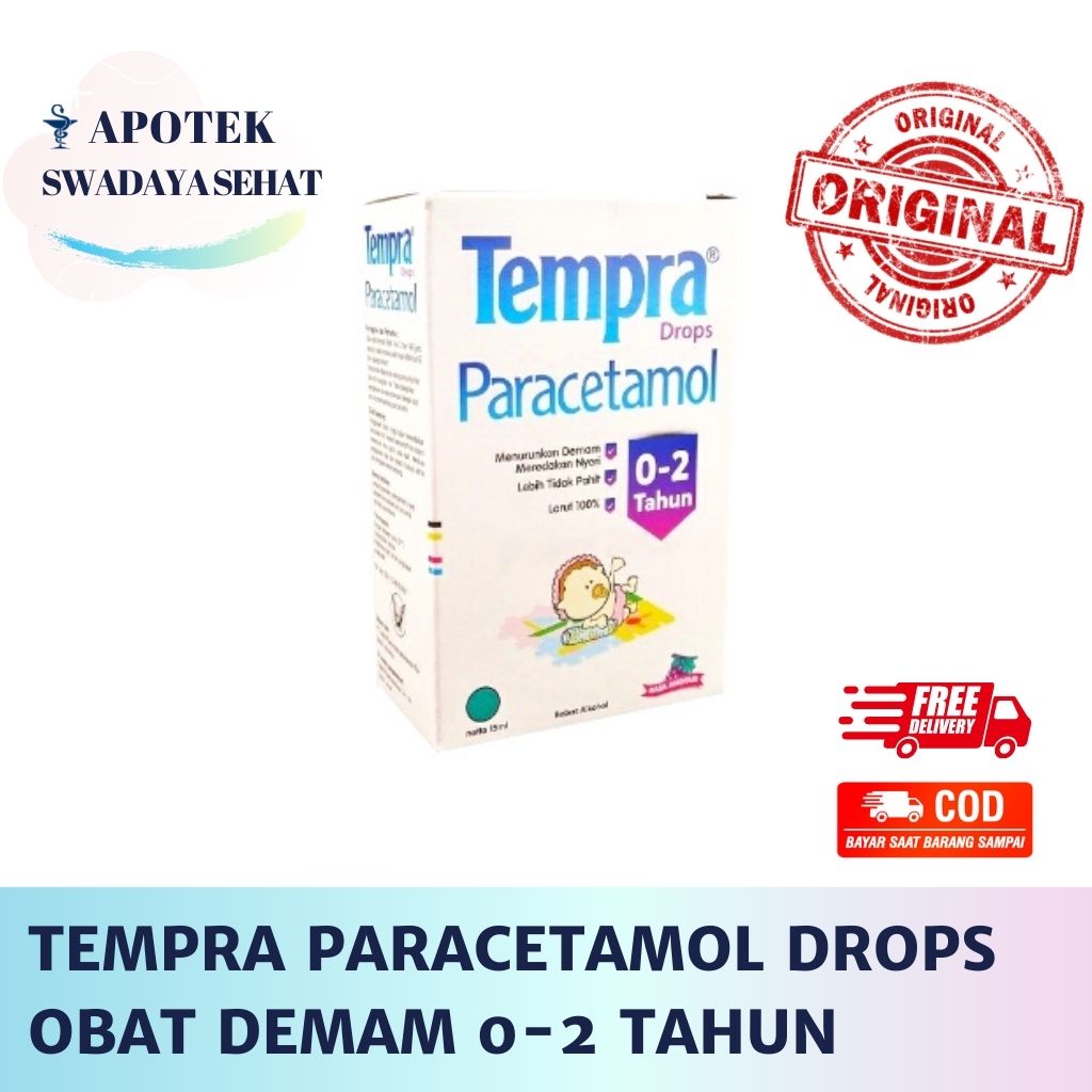 TEMPRA Paracetamol Drops 0 - 2 tahun Obat Demam Nyeri Bayi Drop Parasetamol