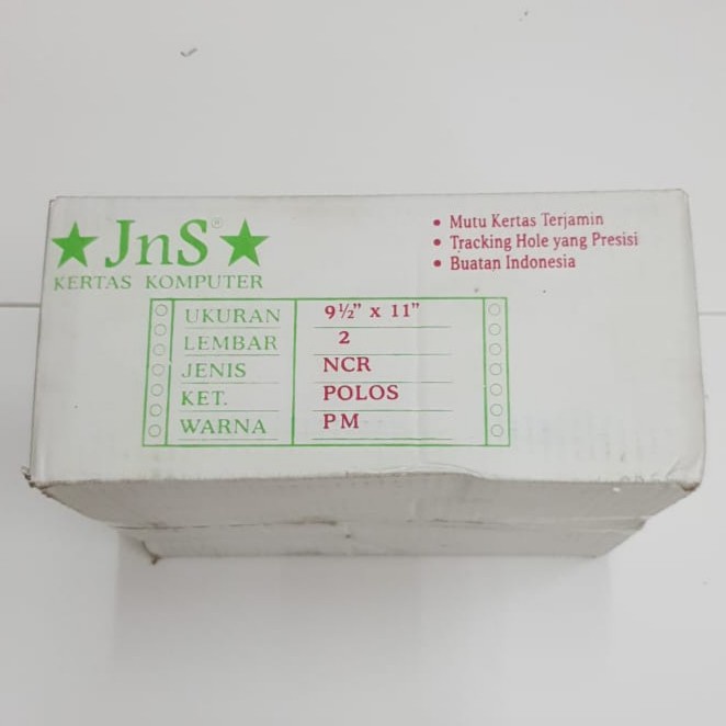 

CONTINUOUS FORM JNS NCR K2 WARNA | 2 PLY KERTAS KOMPUTER