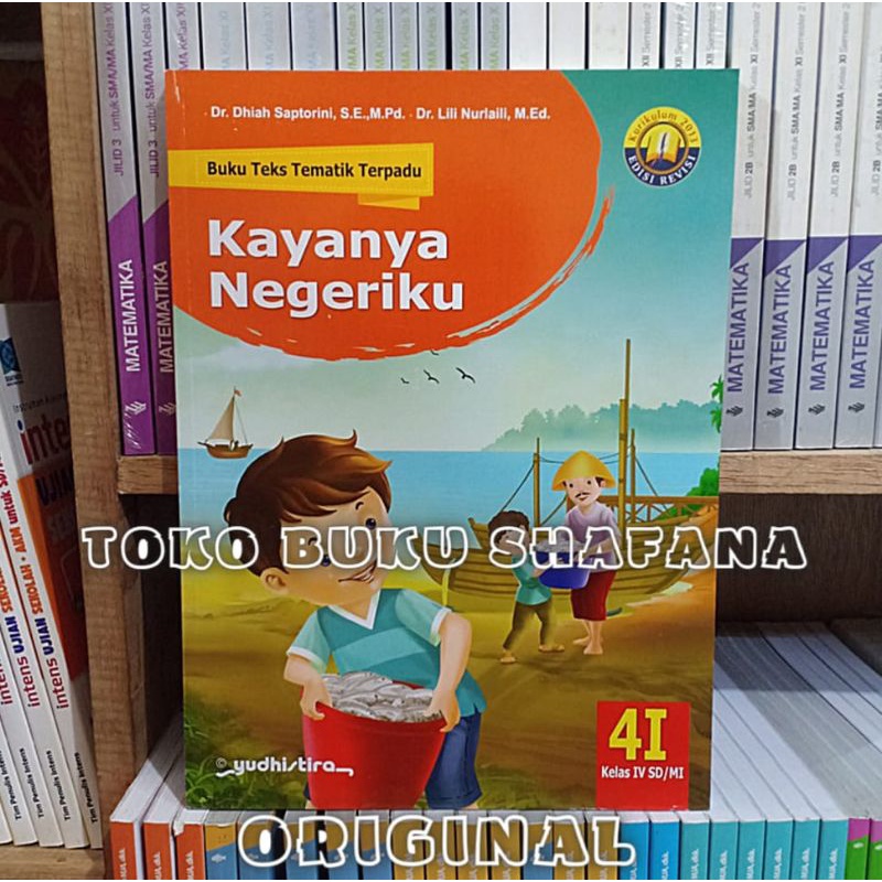 Paket 4 Buku Tematik Terpadu Yudhistira 4F 4G 4H 4I K13 Edisi Revisi Kelas 4 SD ORI