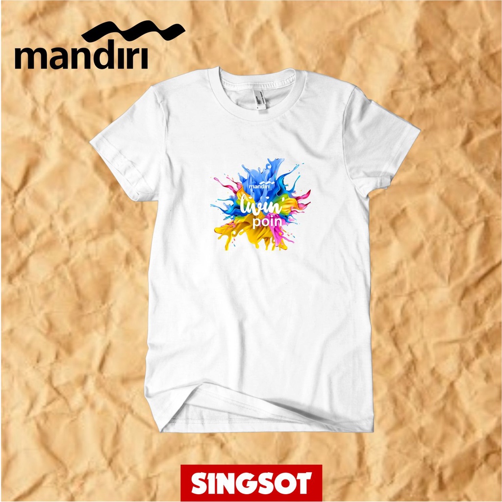 KAOS LIVIN BY MANDIRI KAOS LIVIN MANDIRI BAJU BANK MANDIRI