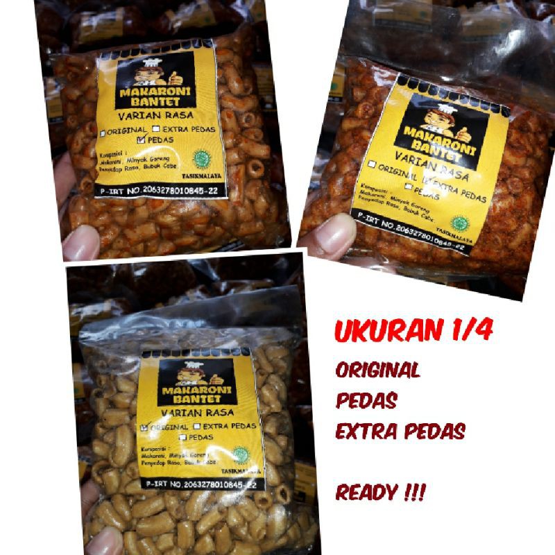 

MAKARONI BANTET KILOAN ASLI TASIKMALAYA 250GR