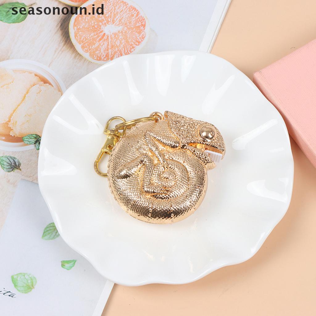 【seasonoun】 1pc Chameleon-tape Measure Brass Tape Measure Animal Foot Metric Tape Tool ID