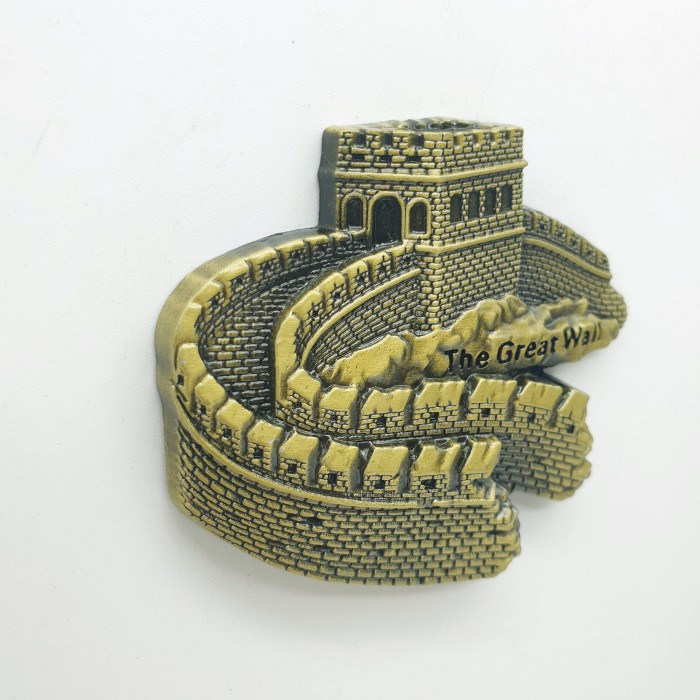 3D LOGAM Souvenir Negara magnet Kulkas Tempelan China Great wall