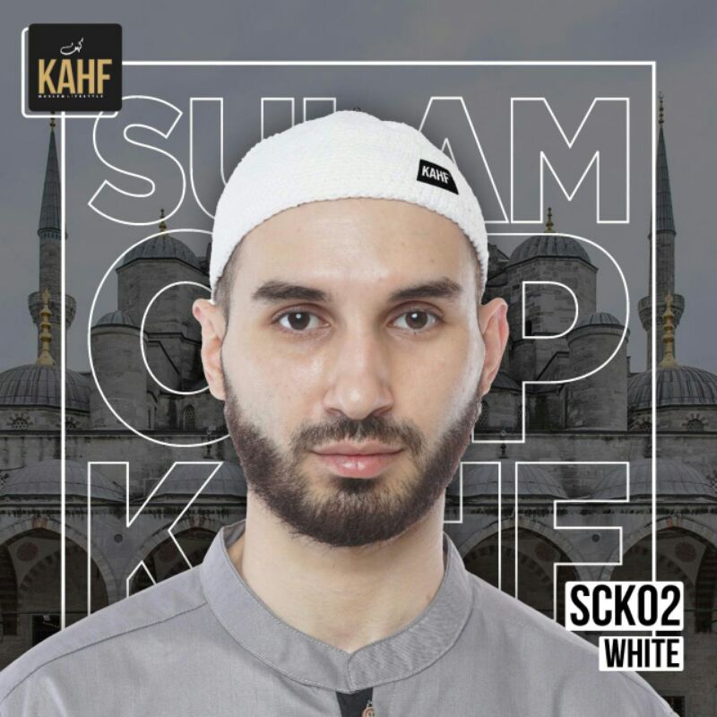 Peci Rajut Sulam Putih Kopiyah Songkok Anak Dewasan Peci Pakistan