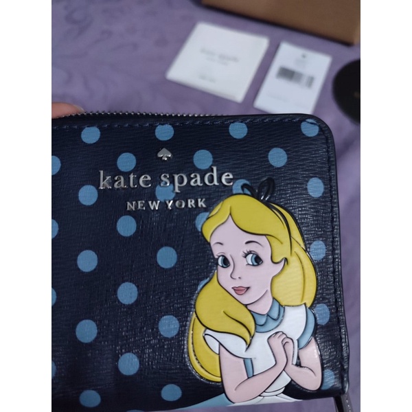 PRELOVED Dompet Kate Spade X Disney Alice in Wonderland Bifold Wallet