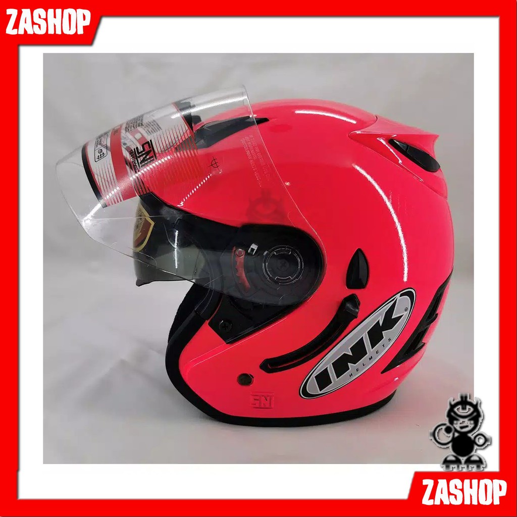 Paling Laris HELM DOUBLE VISOR INK CENTRO DOUBLE VISOR 2 KACA REPLIKA PINK