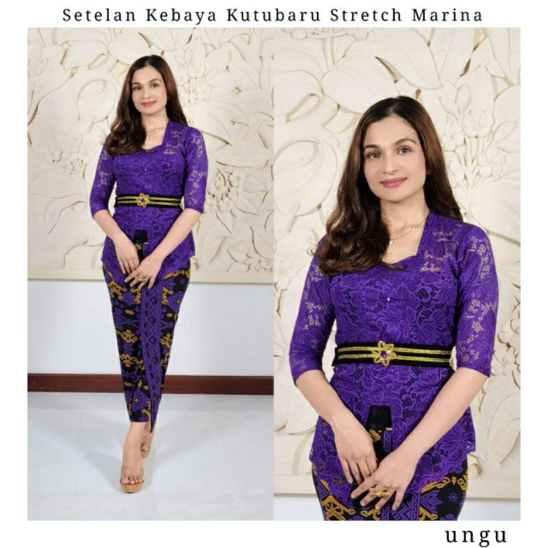 setelan kebaya Bali stretch marina