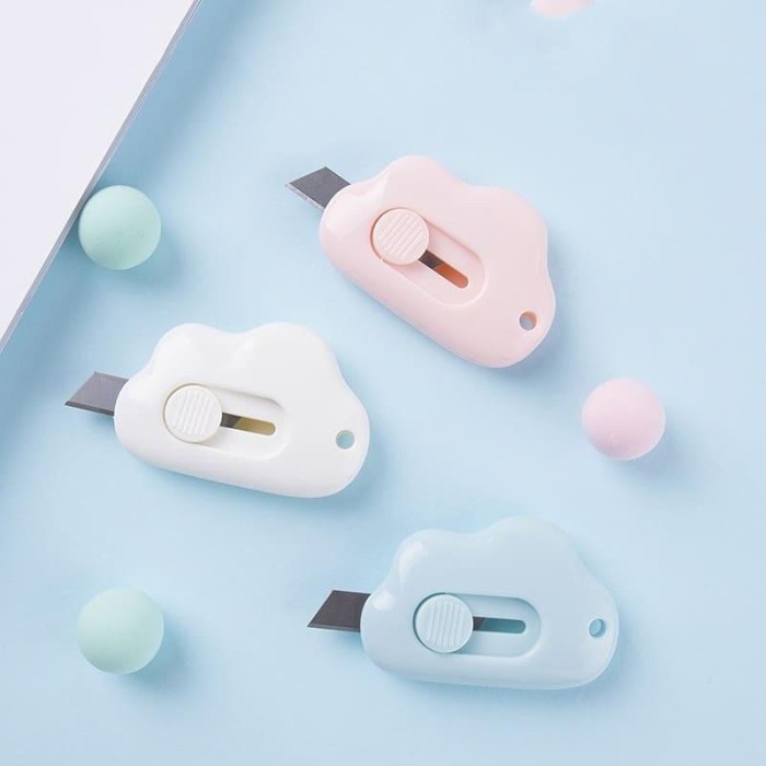 

Cutter Mini Portable / Pisau Pemotong Kertas Portable Awan