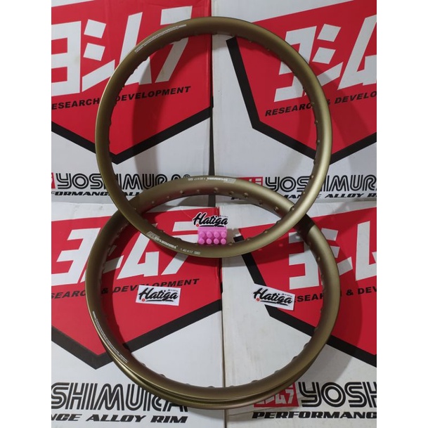 velg yoshimura u shape brown 1 set ukuran 160/140 ring 17