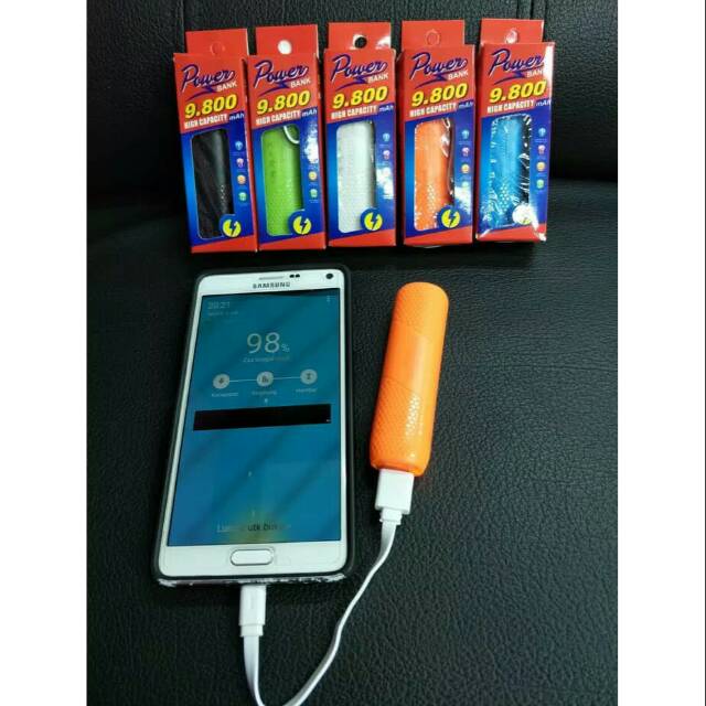 Powerbank PowerCore Power Bank Samsung Oppo Vivo Xiaomi 9800 mAh + 1 Kabel