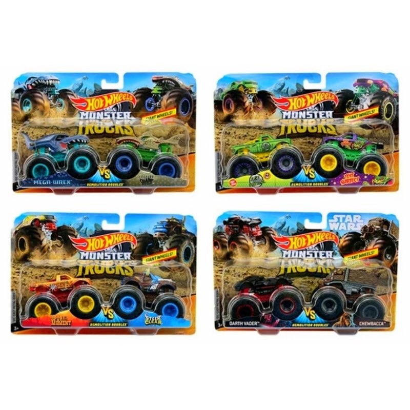 Hot Wheels Monster Trucks Demolitin Doubles Original Mattel Hotwheels Monster truck isi 2