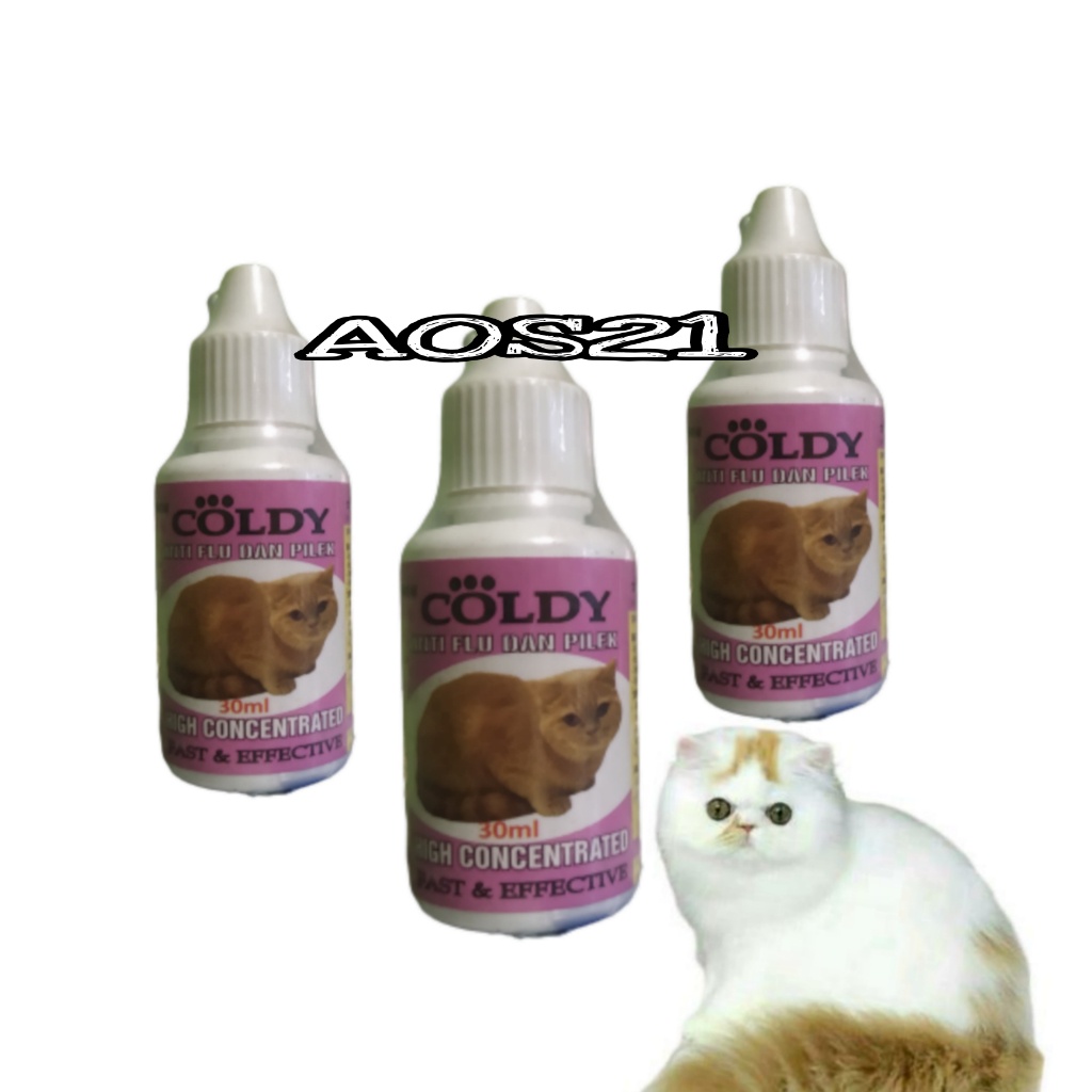 OBAT KUCING SAKIT FLU BERSIN PILEK INGUSAN COLDY CAT