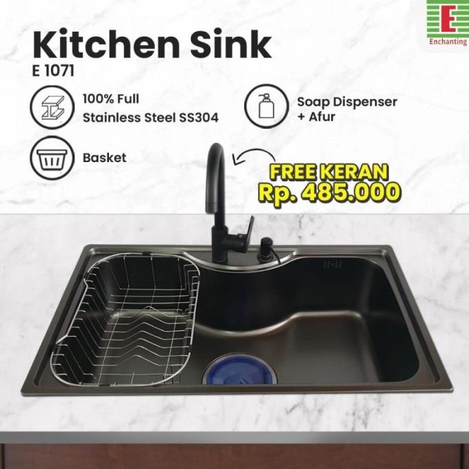 Bak Cuci Piring Stainless Europe Enchanting Minimalist Style E1071