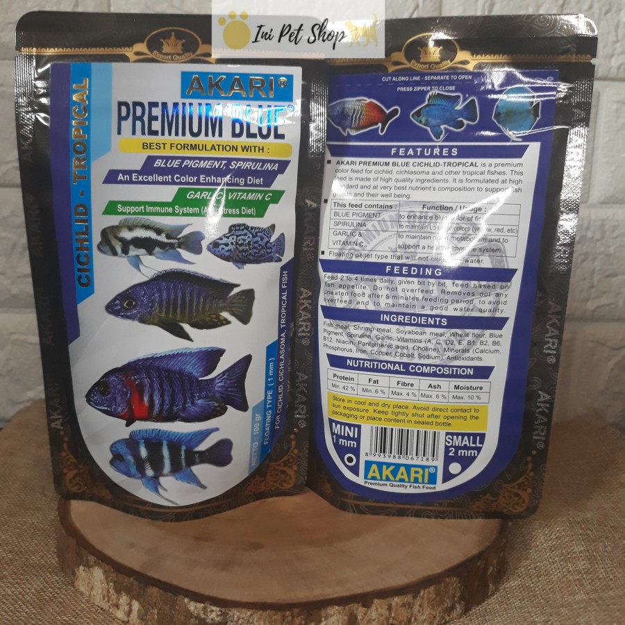 AKARI PREMIUM BLUE CICHLID TROPICAL 100GR