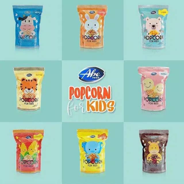 Abe food popcorn for kids 80gr / cemilan 80gr