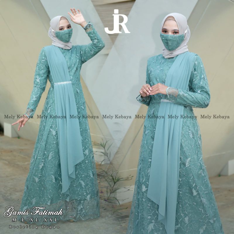 TERMURAH gamis fatimah / kebaya muslimah / gamis selendang tille / gamis modern