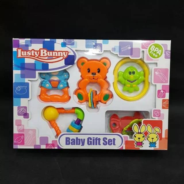 Gift Set Mainan Bayi isi 5 Lusty Bunny 1846 /5 Pcs Y1