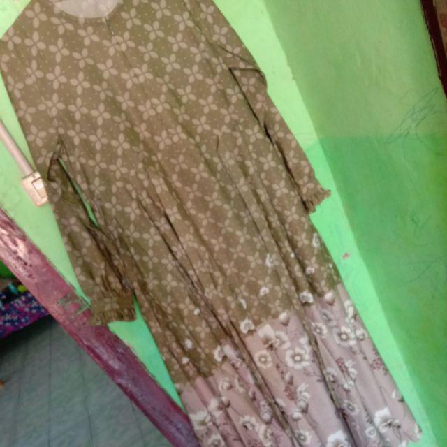 Gamis Shidqia A Zizara Optima Print Motif Batik Kawung