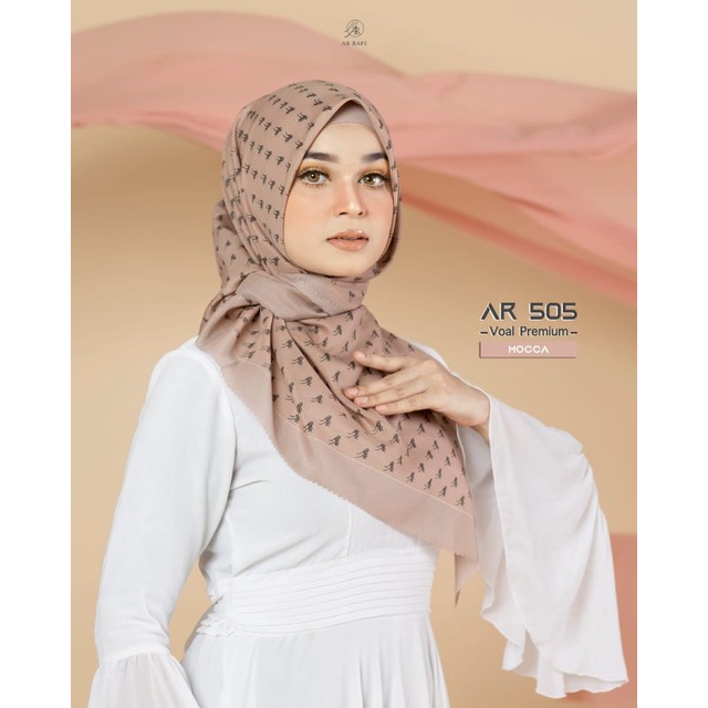 COD✅HIJAB SEGI EMPAT MOTIF ARRAFI KODE AR 505