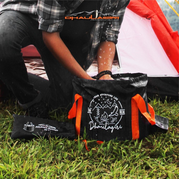 Ember Lipat Wadah Air Portable Dhaulagiri DH Folding Water Bucket 26L