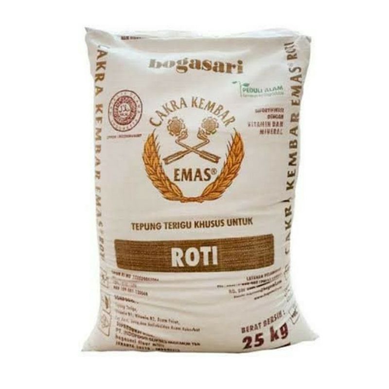 

TEPUNG TERIGU CAKRA KEMBAR EMAS 25 KG