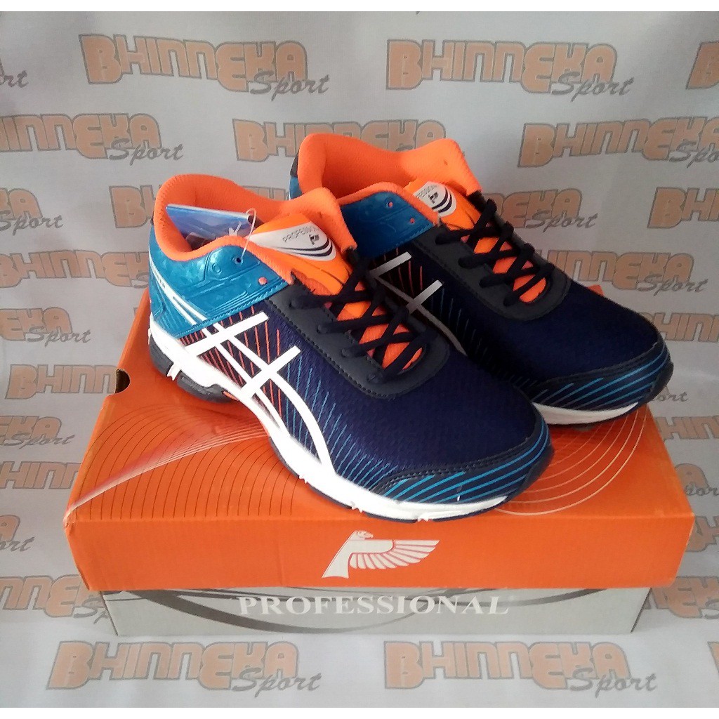 Sepatu Profesional Runner Navy White Turquise