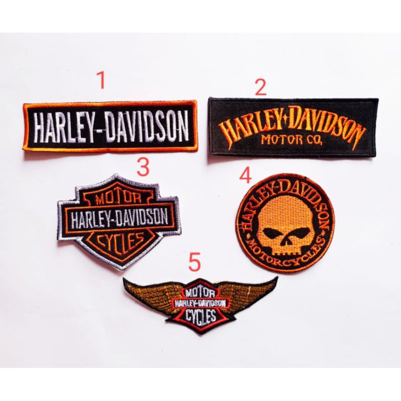 Patch bordir Harley Davidson