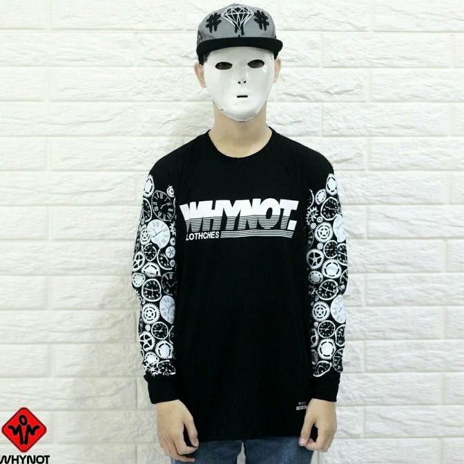 Diskon Kaos Longsleeve Whynot Limited Edition / Kaos Distro Murah Terbaru