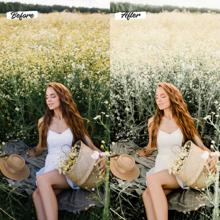 5 Lightroom Preset Cottagecore Mobile and Desktop (Ios &amp; Android)