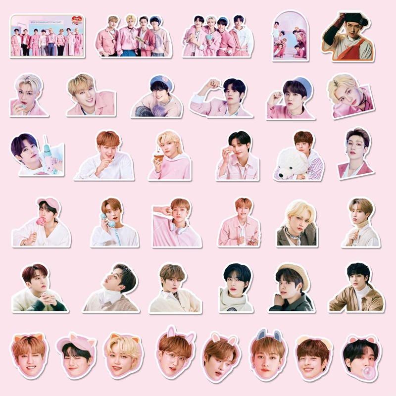 95pcs / Set Stiker Kpop Stray Kids Album Oddinary Tahan Air Untuk Skateboard Laptop Koper Gitar